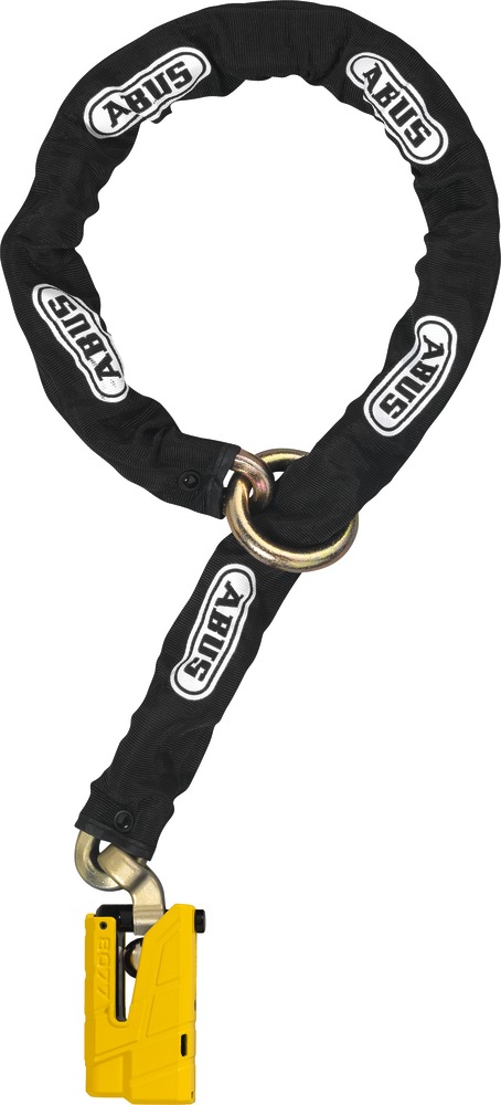 ABUS Ketting-slot-combinatie 8077 yellow 12KS120 black loop Level 19