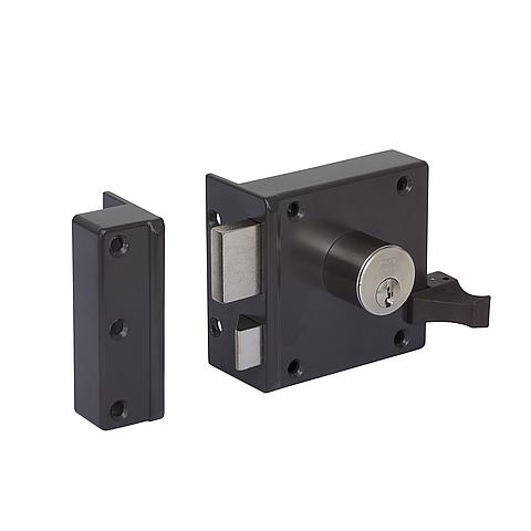 Lips 1754/2 AK-50 Veiligheidsoplegslot met losse buitencilinder en anti-kerntrek ring SKG** links dr 2