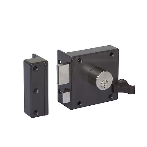 Lips 1753/2 AK-50 Veiligheidsoplegslot met vaste buitencilinder en anti-kerntrek ring SKG** links dr 2